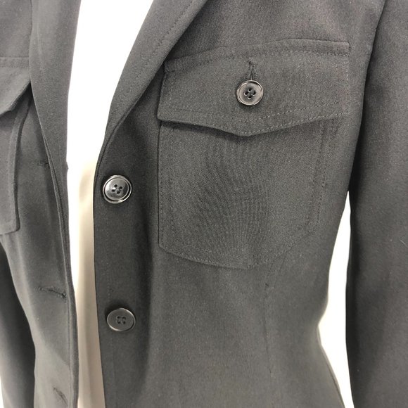 French Connection Black Structured Blazer Jacket 2 - Picture 6 of 8
